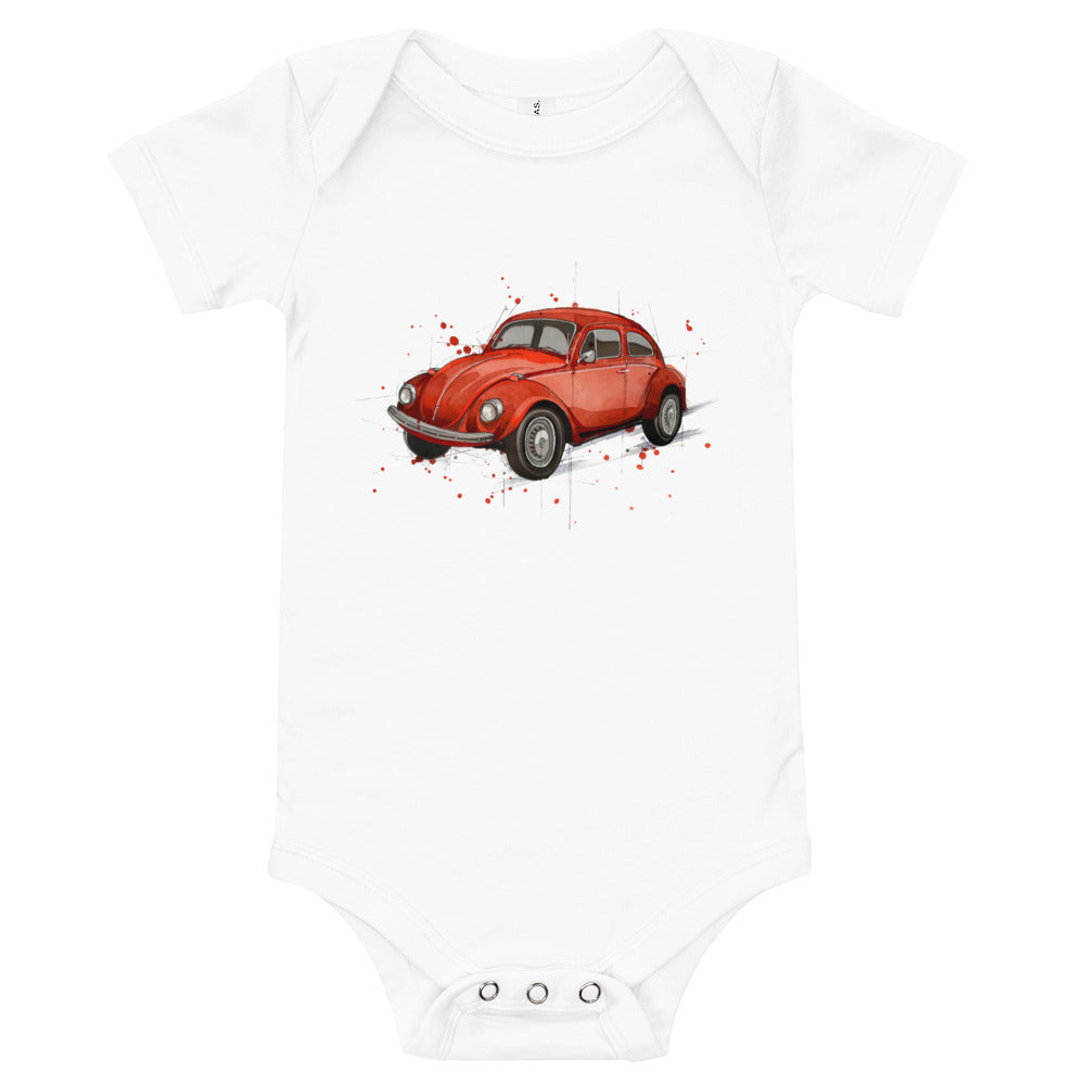 Baby short sleeve one piece − VW I Beetle