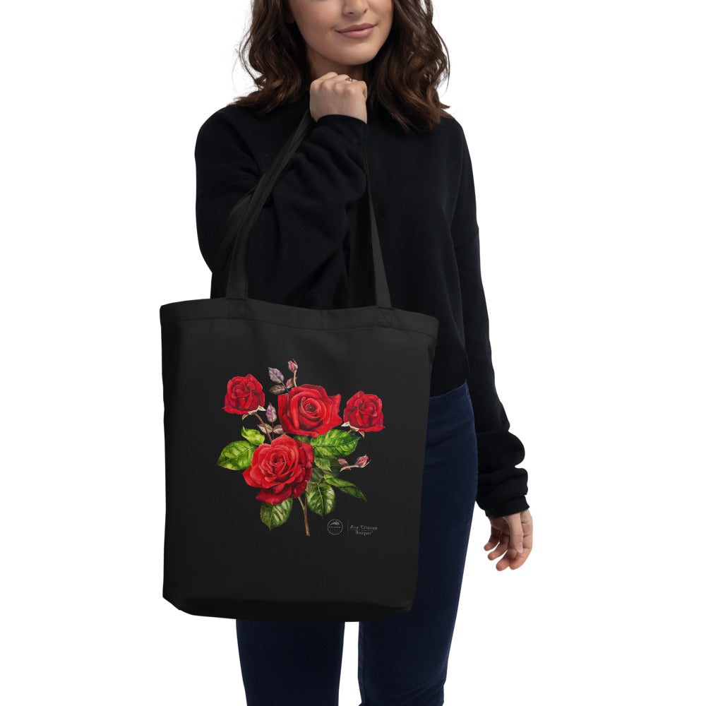 Eco Tote Bag Rose 'Crimson Bouquet'