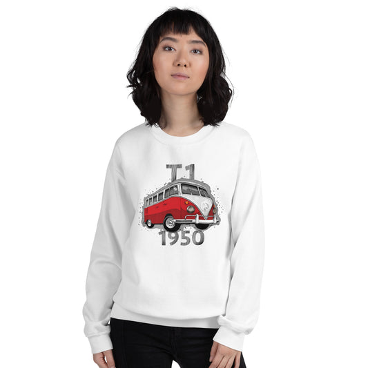 Unisex Sweatshirt − VW T1 red
