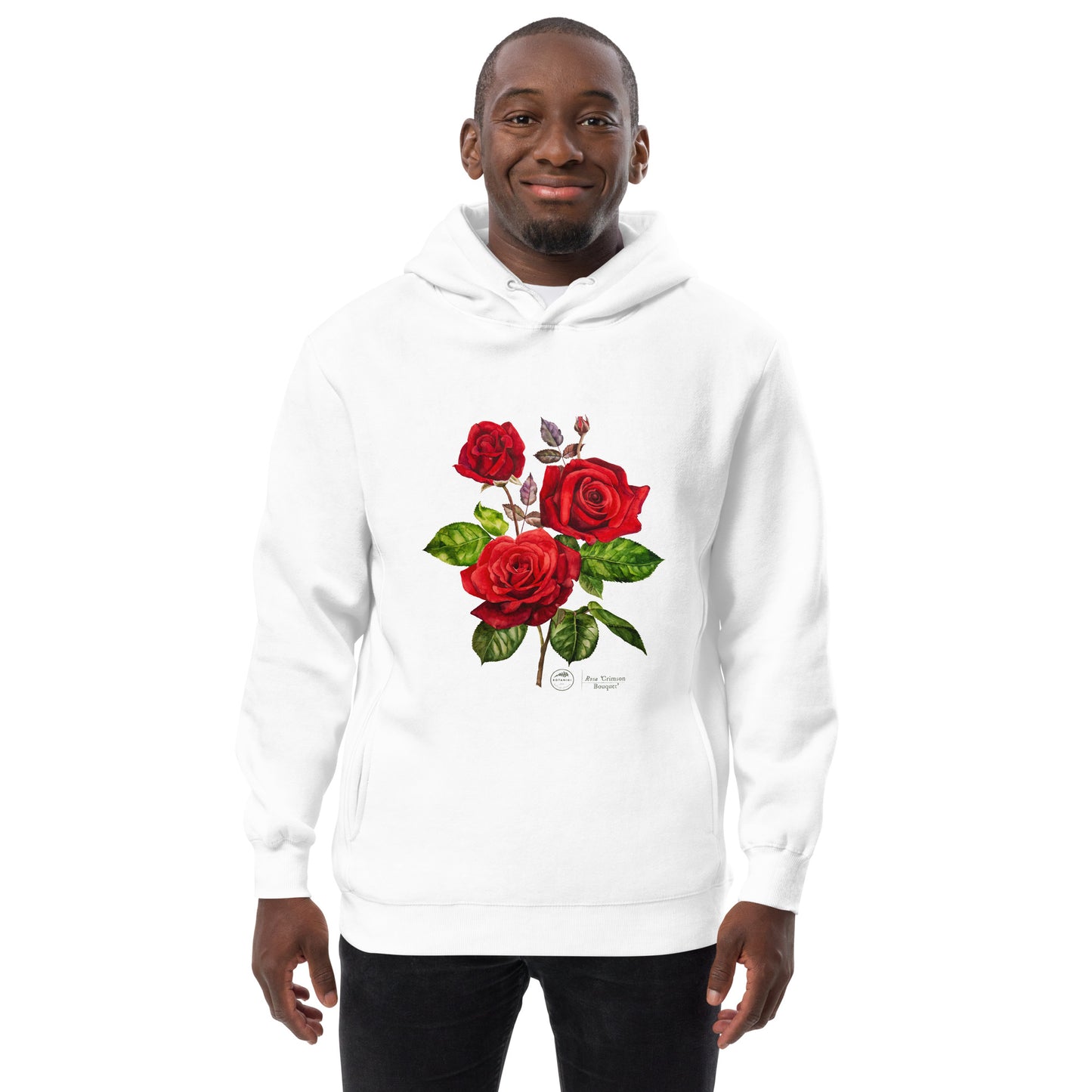 Unisex fashion hoodie - Rose 'Crimson Bouquet'