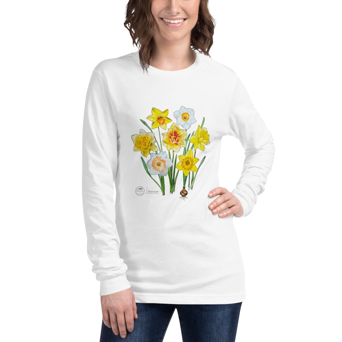 Unisex Long Sleeve Tee - Daffodils