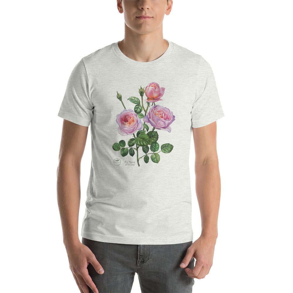 Unisex t-shirt - Rose 'Queen of Sweden'