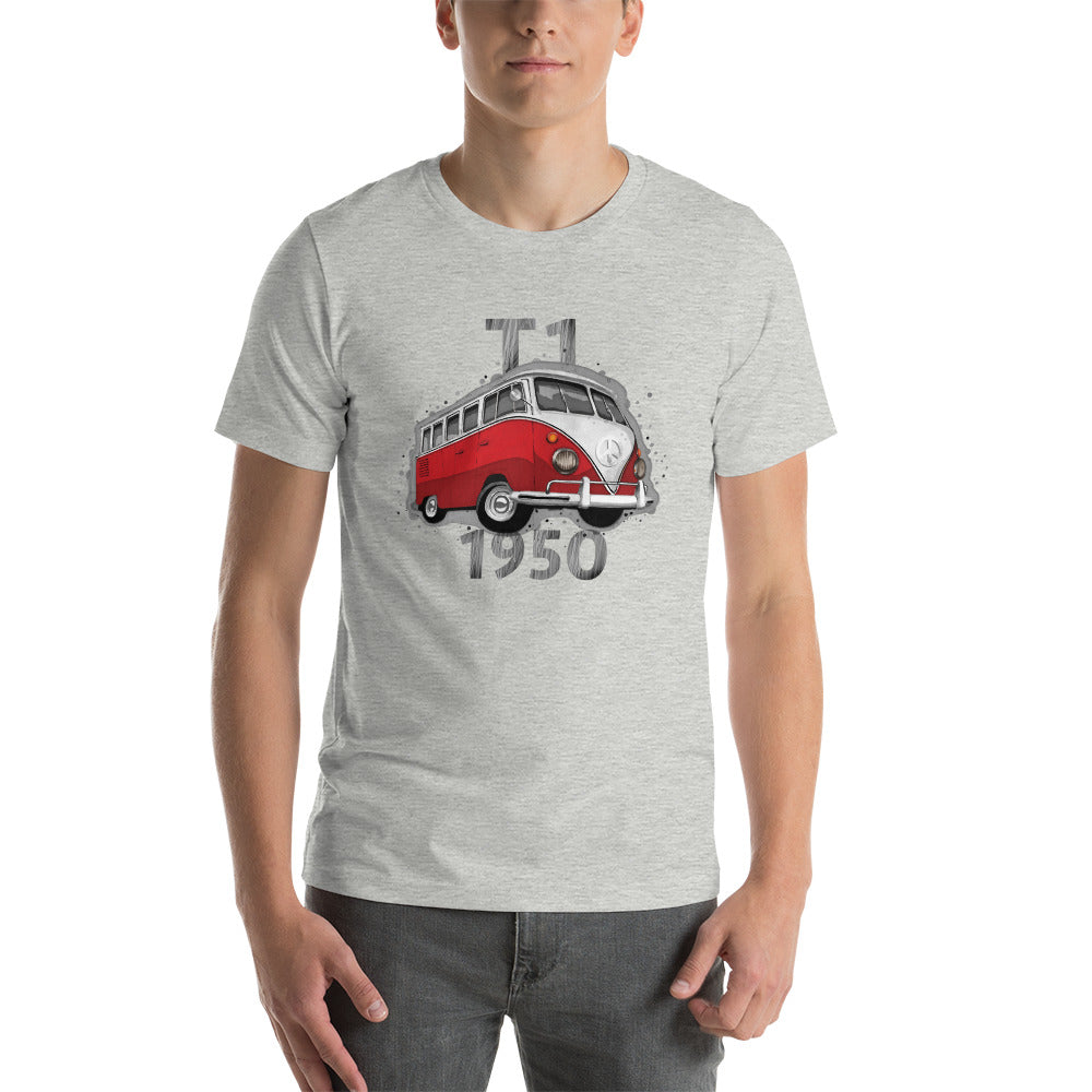 Unisex t-shirt − VW T1 red