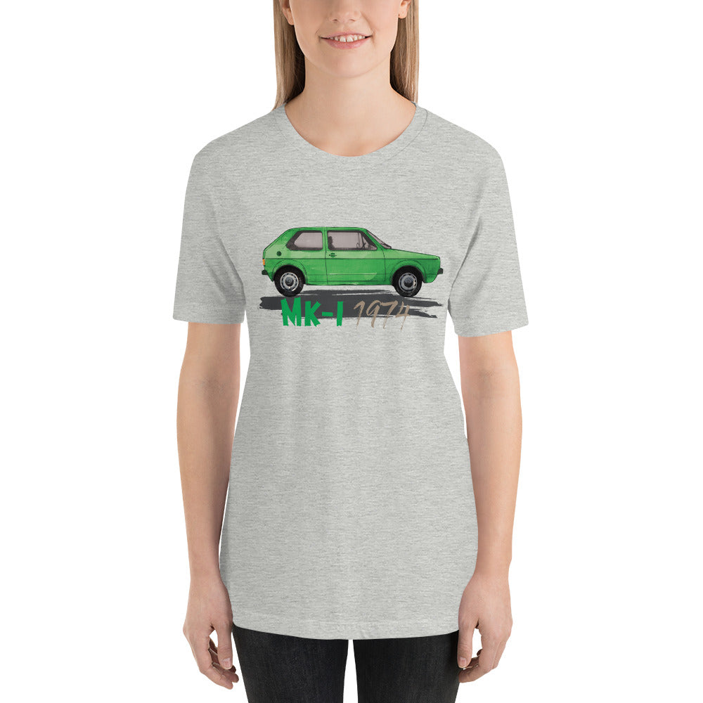 Unisex t-shirt − VW Golf I green