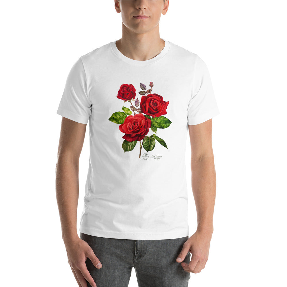 Unisex t-shirt - Rose 'Crimson Bouquet'