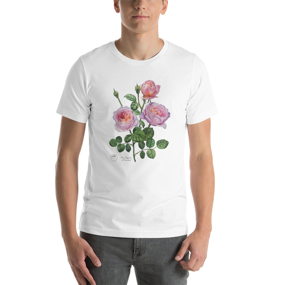 Unisex t-shirt - Rose 'Queen of Sweden'