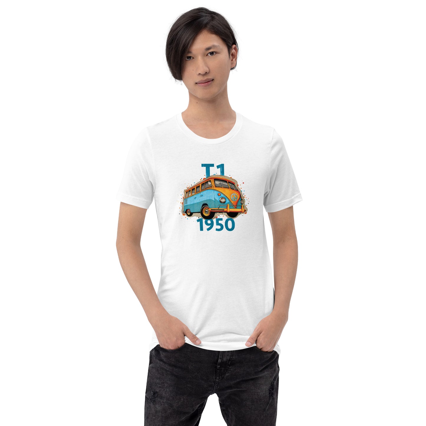 Unisex t-shirt − VW T1 blue