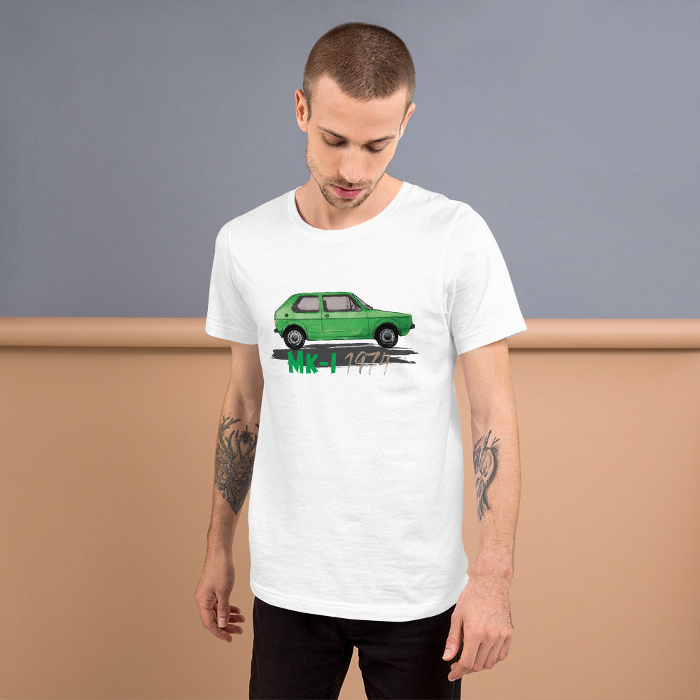 Unisex t-shirt − VW Golf I green