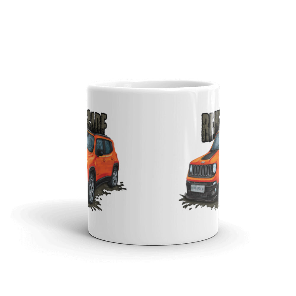 White glossy mug − Jeep Renegade