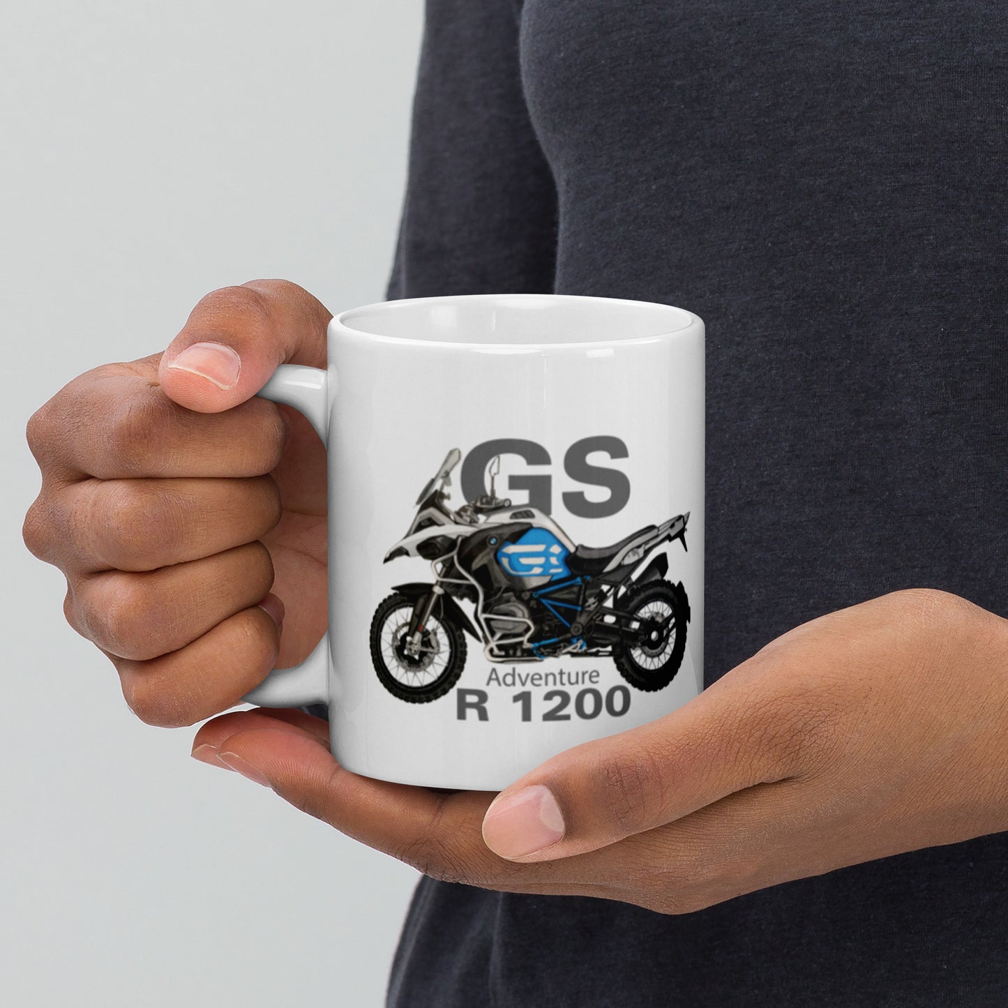 White glossy mug  − BMW GS-R1200