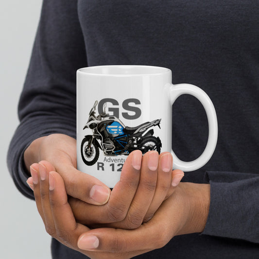 White glossy mug  − BMW GS-R1200