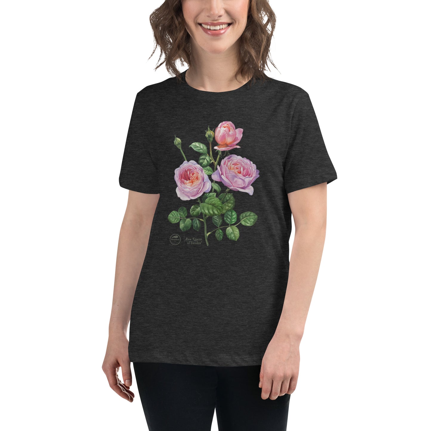 Women's Relaxed T-Shirt - Rose 'Queen of Sweden'