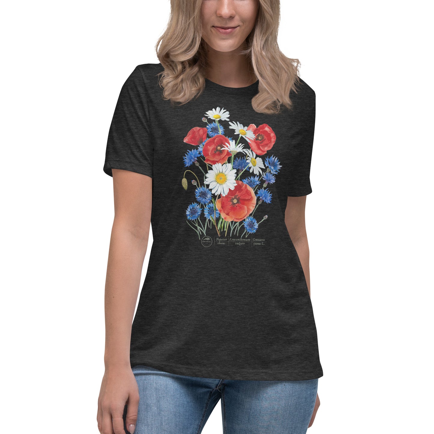 Women's Relaxed T-Shirt − Field flowers